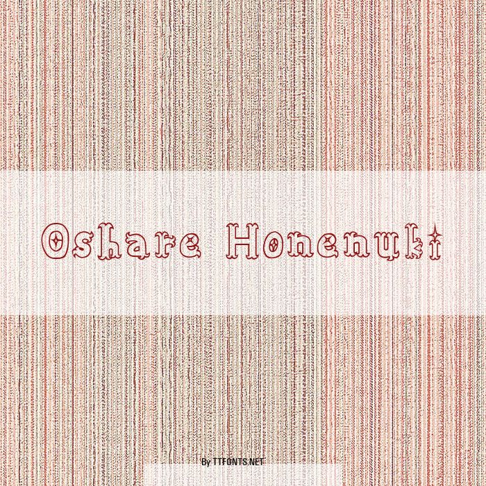Oshare Honenuki example